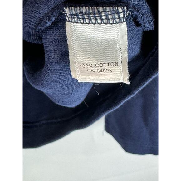 BANANA REPUBLIC Men's Navy Star Quarter-Zip Elbow-Patch Pullover Sweater SZ M - Picture 10 of 10